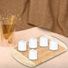 Assorted LED tealight candles with a soft, white light