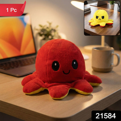 Reversible Octopus Mini Plush Toy (1 Pc) by Your Brand