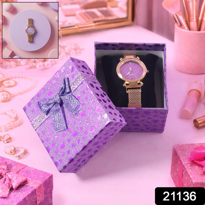 Elegant Ladies Wrist Watch with Stylish Dial and Premium Gift Box by Your Brand