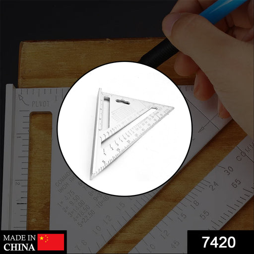 Light Weight Double Side Scale Triangle Measurement Hand Tool by Your Brand