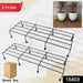 Metal Rectangle Flower plant stand for balcony (60×20 Cm / 2 Pc Set) by Your Brand