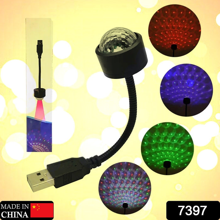 USB Star Projector & Disco Ball Light for Car & Bedroom Decor by Your Brand