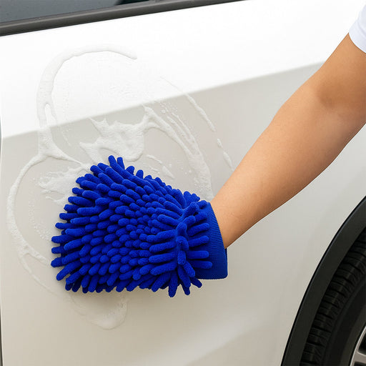 Car and Bike Cleaning Combo Kit with Microfiber Sponge, Gloves & Towels (5 Pcs) by Your Brand