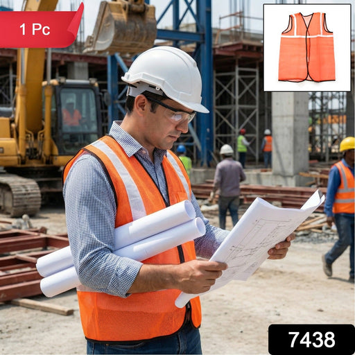 Orange Safety Jacket For Having protection against accidents usually by Your Brand