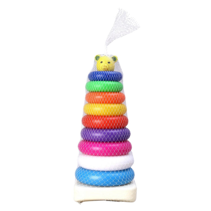Plastic Baby Kids Teddy Stacking Ring Jumbo Stack Up Educational Toy 9pc by Your Brand