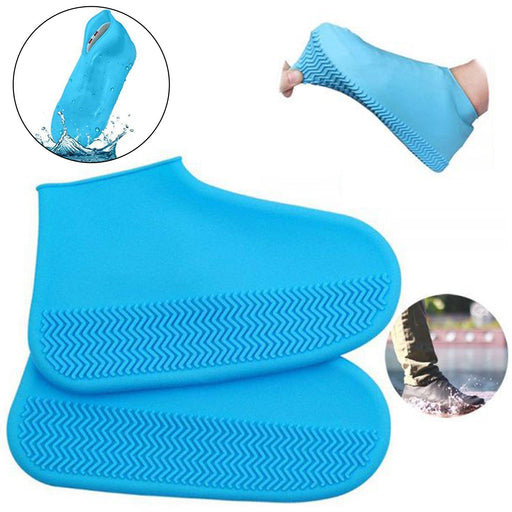 Non-Slip Silicone Rain Anti skid Waterproof Fordable Boot Shoe Cover (Mix Color) by Your Brand