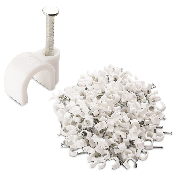100 Pc 6MM Cable Clips for Securing Wires on Walls by Your Brand