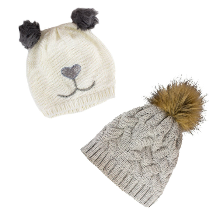 Mix Design Winter cap for Women Warm Thick Cotton Lining Skull Cap by Your Brand