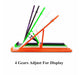 Foldable holder stand for mobile phones, ideal for travel and storage.