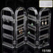 Foldable acrylic earring display stand 4 doors necklace rack India