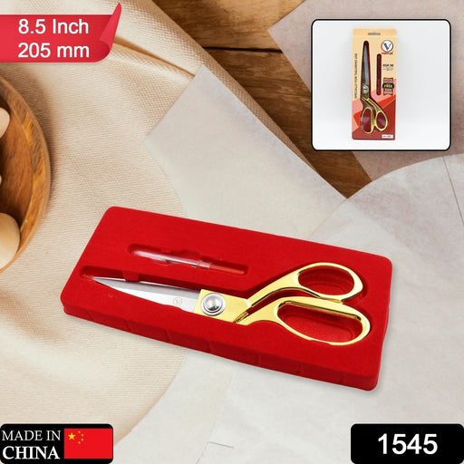 Stainless Steel Tailoring Scissor Sharp Cloth Cutting for Professionals (Golden) by Your Brand