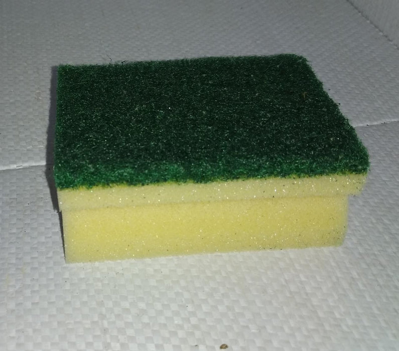 Scrub Sponge 2 in 1 Pad for Kitchen, Sink, Bathroom Cleaning Scrubber by Your Brand