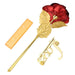 24k Gold Rose,hicoosee Gold Foil Plated Rose with LOVE Stand and Gift Box by Your Brand