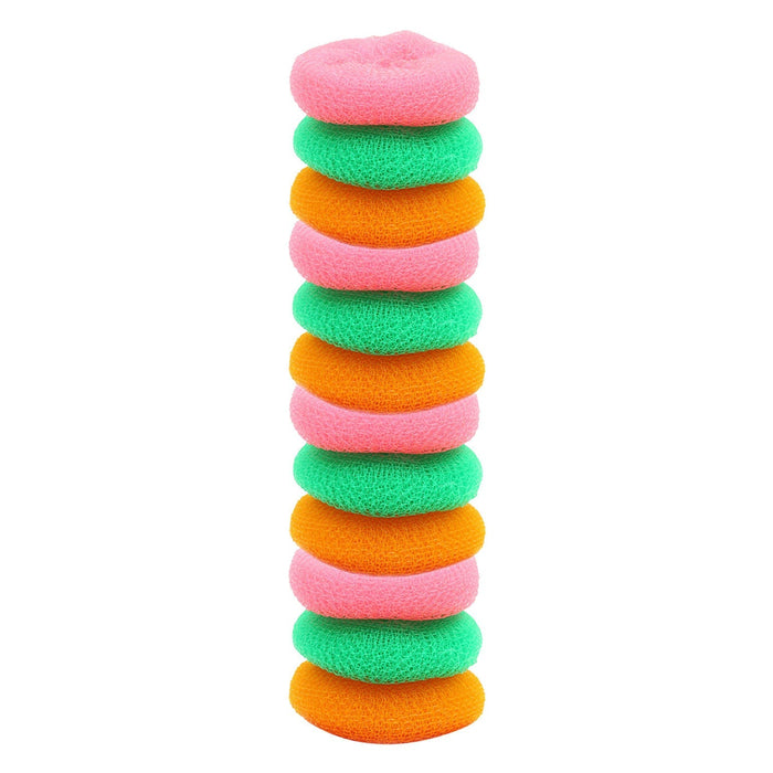 Plastic Scrubber Round Nylon Scrubbers (Pack of 12) by Your Brand