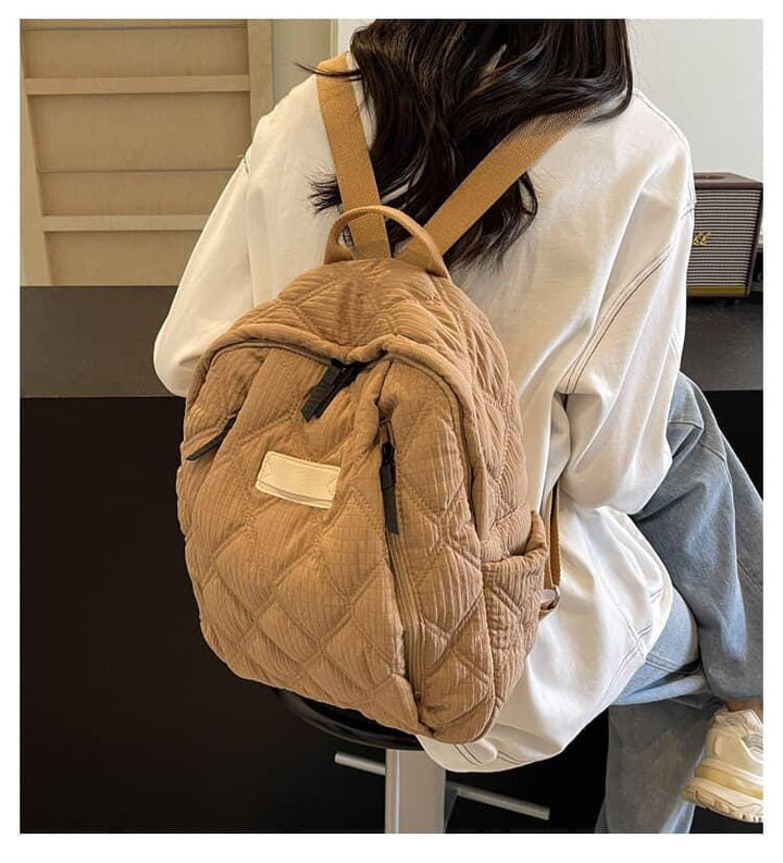 Cute & Stylish Puffed Backpack for School & College