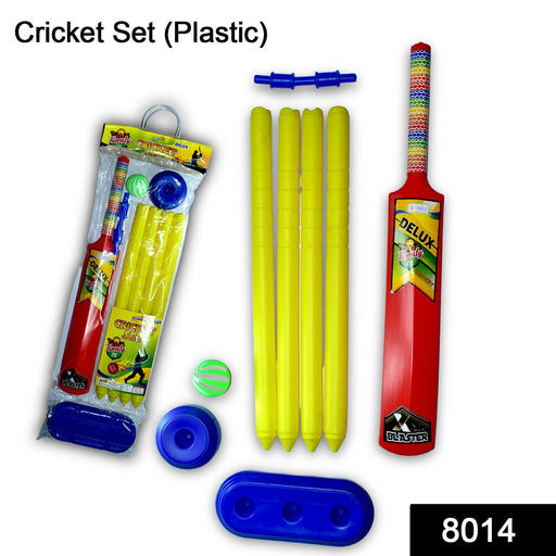 Plastic Cricket Set with Stump,Ball and Bat Kit by Your Brand