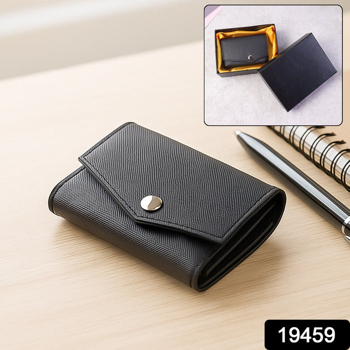 Premium Compact Multi-Card Wallet with Secure Snap Closure by Your Brand