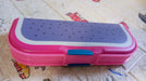 Cartoon printed pencil case with multiple compartments