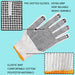 Unisex Knitted / Sewing Cotton Plain Hand Gloves Raw White by Your Brand
