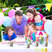 Kids' party straws with fun cartoon designs