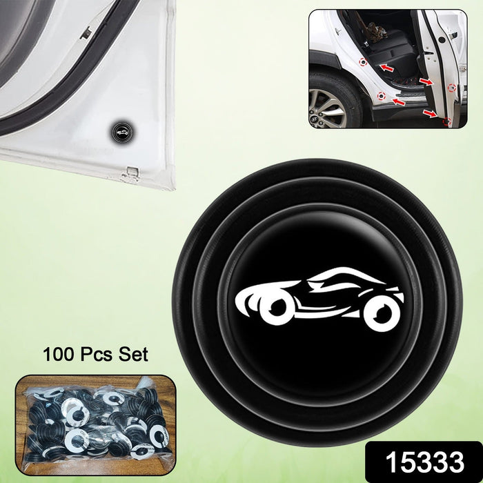 Car Door Shock Absorber Car Door Protection Sticker (100 Pcs Set) by Your Brand