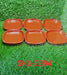 Set of 6 square microwave-safe quarter plates, sturdy and easy to use.