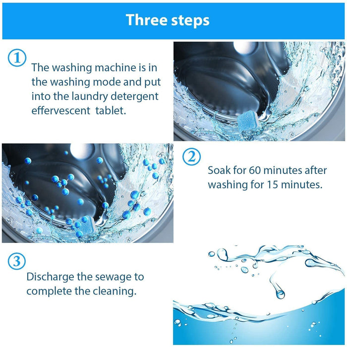 Washing Machine Stain Tank Cleaner Deep Cleaning Detergent Tablet ( 1pc ) by Your Brand
