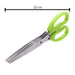 Scissors for vegetables and herbs, stainless steel with 5 blades
