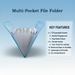 13 Pocket Document File Folder with Handle by Your Brand
