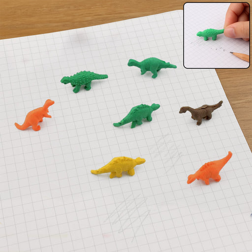 7 Piece Dinosaur Shaped Erasers for Kids - Animal Erasers, 3D Puzzle by Your Brand