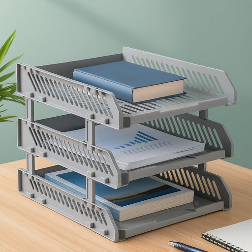 Multifunctional File Rack Drawers: Desktop Storage for Office Supplies (4/3 Layers) by Your Brand