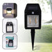 18W Solar Wall Double Lights / Lamp with 2 Modes & Motion Sensor (1 Pc) by Your Brand