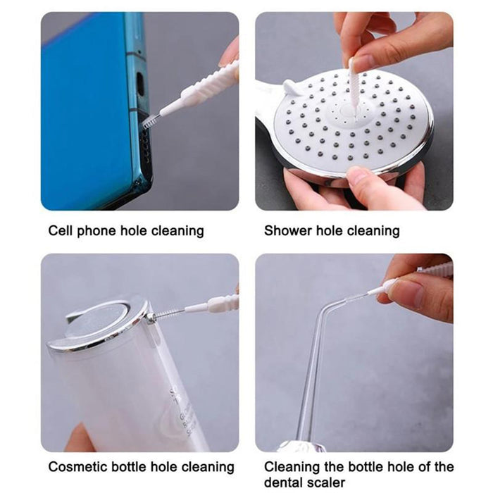 10-Piece Multifunctional Reusable Anti-Clog Shower Nozzle Brush by Your Brand