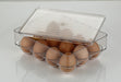 Storage box with 12 cavities for holding eggs