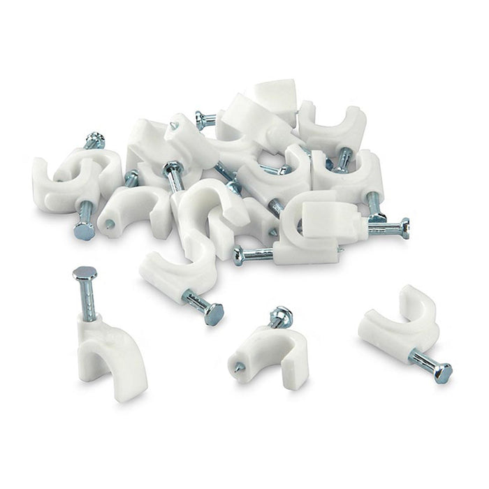 100 Pc 6MM Cable Clips for Securing Wires on Walls by Your Brand
