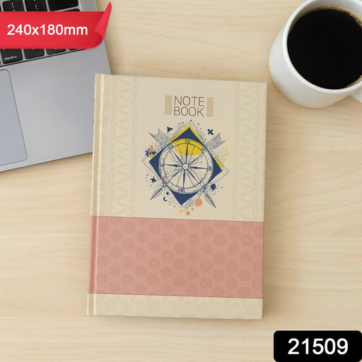 Hardbound Diary & Notebook (1 Pc / 100 Pages / 240x180mm) by Your Brand