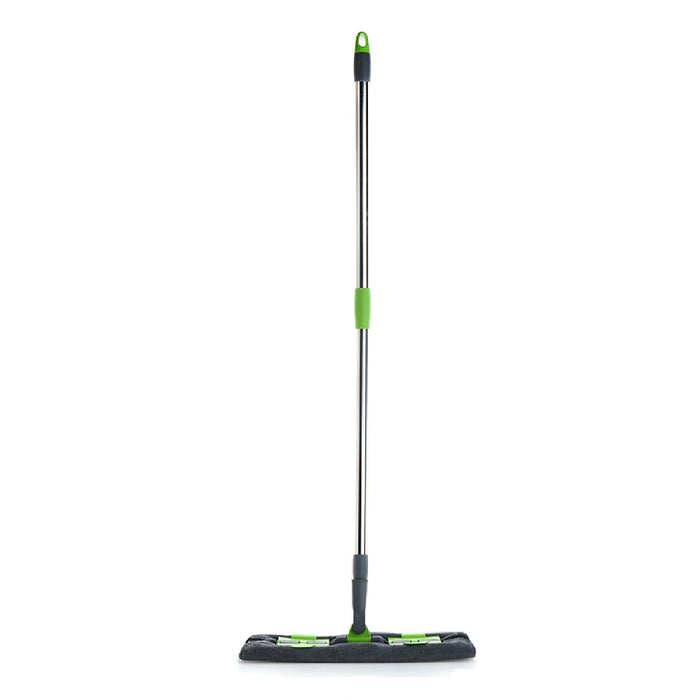 Multipurpose Wet and Dry Cleaning Microfiber Flat MOP Floor Cleaning Mop with , 360 Degree Rotating Head and Telescopic Handle Steel Rod Long Handle Dry Mops, Standard (1 Piece, Multi-Colour) by Your Brand