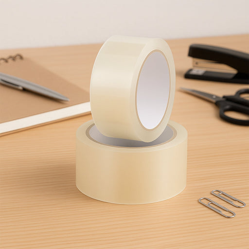 HIGH ADHESIVE TRANSPARENT TAPE FOR HOME PACKAGING. (65 meter) by Your Brand