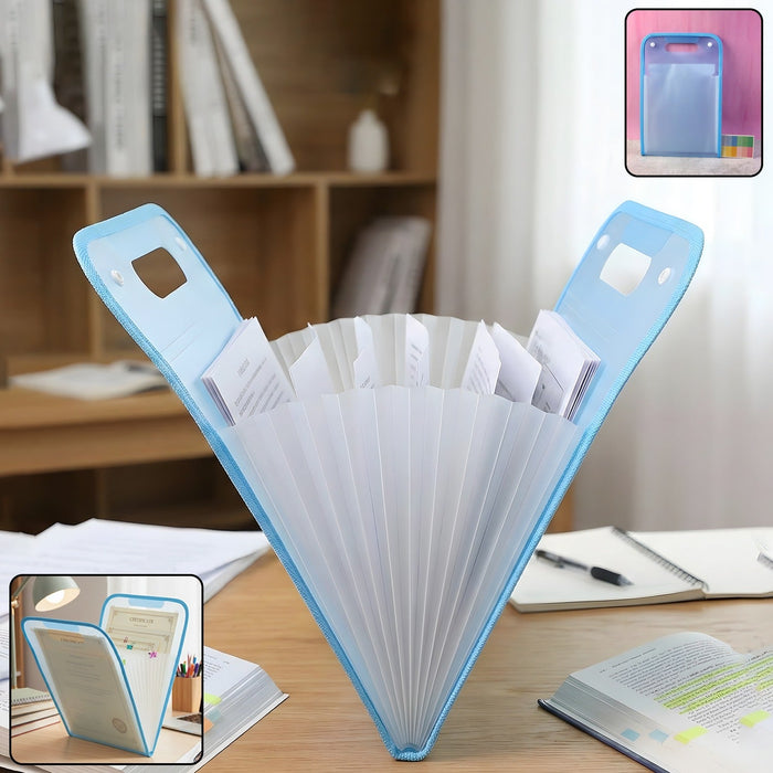 13 Pocket Document File Folder with Handle by Your Brand