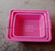 Plastic baskets for fruit, includes large, medium, and small sizes