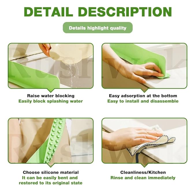 Dropdash Silicone Sink Splash Guard(Pack of 2) - Briefs