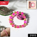 Elegant Dual-Tone Crystal Beaded Stretch Bracelet (1 Pc) by Your Brand