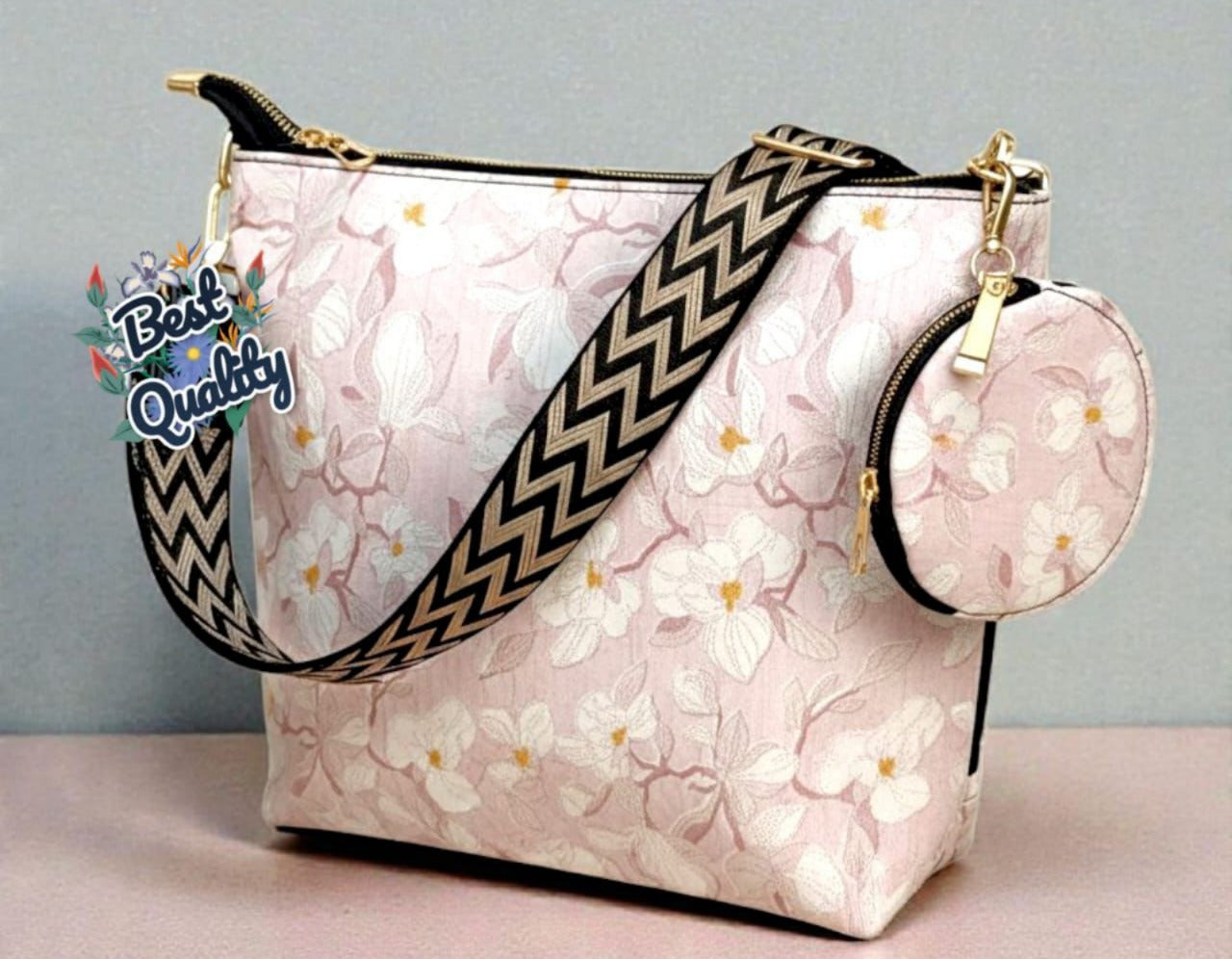 Imported Beautiful & Classy Multi-Colour Tote Bag (2 PC Combo)