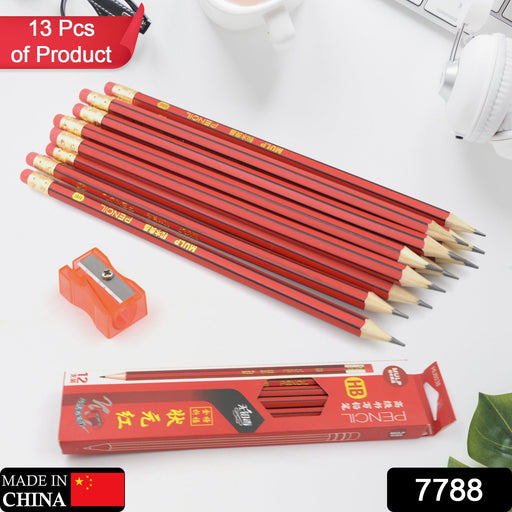 Wooden Pencil Set Multi-Use Wooden Graphite Pencils for Art, School (13 Pc Set) by Your Brand