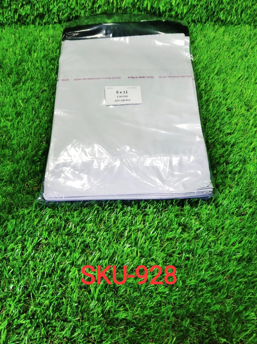 Tamper Proof Polybag Pouches Cover for Shipping Packing (Size 8x11) by Your Brand