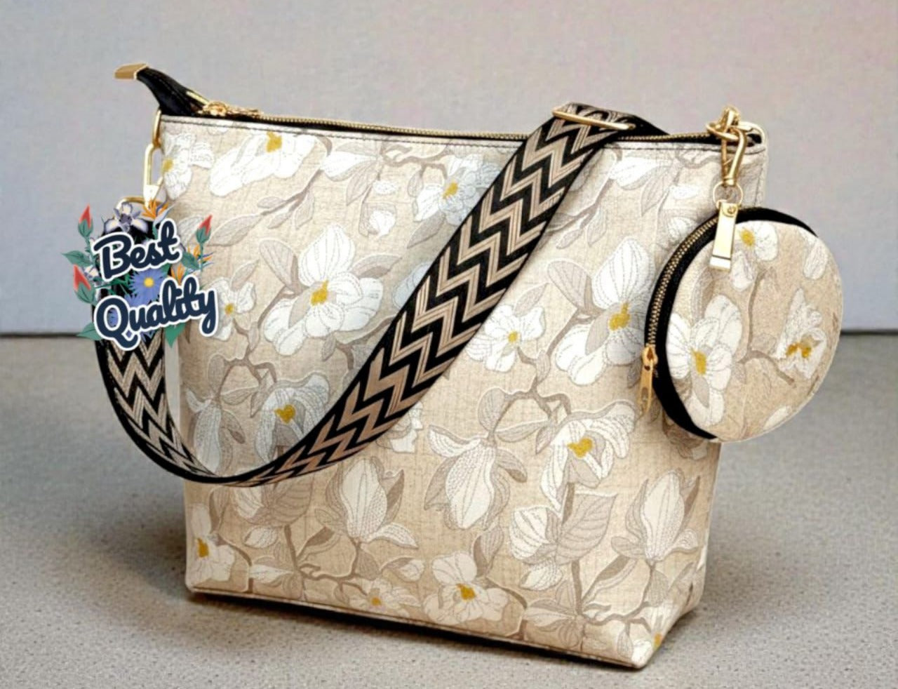 Imported Beautiful & Classy Multi-Colour Tote Bag (2 PC Combo)