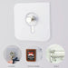 transparent stick on wall hooks for home organization