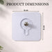 plastic transparent wall hooks for easy installation