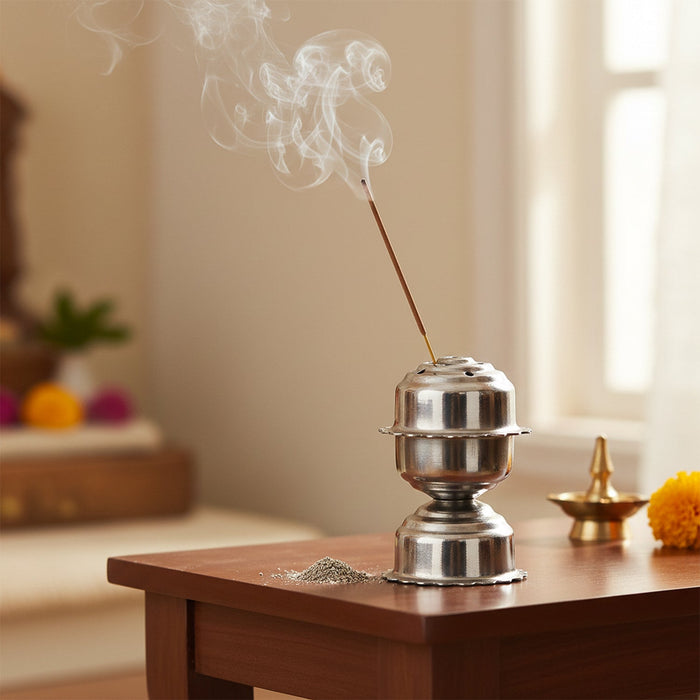 Stainless Steel Big jasmine Agarbatti Stand (1 Pc) by Your Brand
