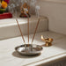 Stainless Steel Lotus Agarbatti Stand with Triple Stick Holder (1 Pc) by Your Brand